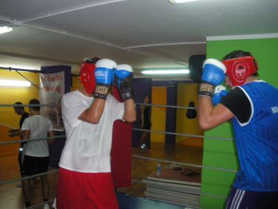 I ragazzi della Boxe Termoli durante gli allenamenti