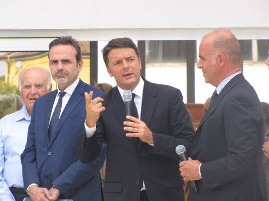Il premier Matteo Renzi in Molise