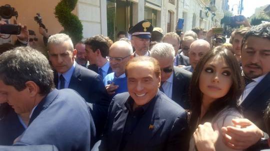 Silvio Berlusconi in visita a Termoli