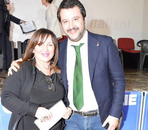 Filomena Calenda e Matteo Salvini