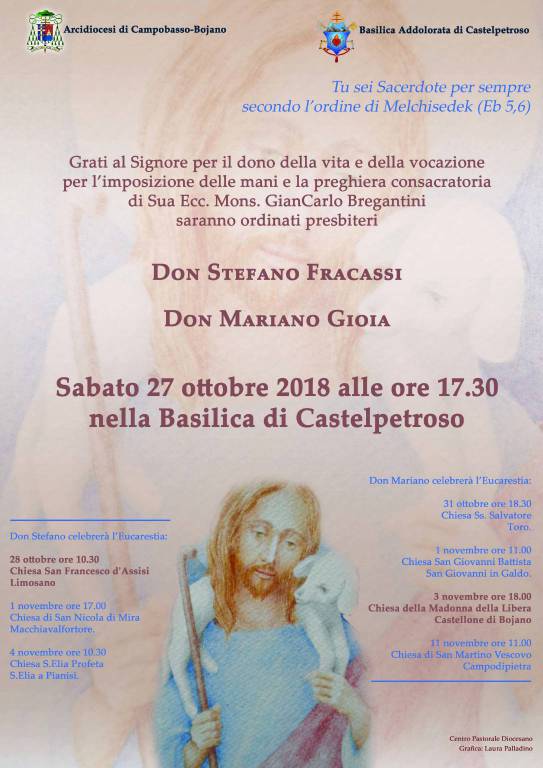 Locandina Ordinazione  sacerdoti