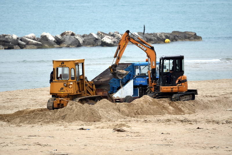 ruspe in spiaggia