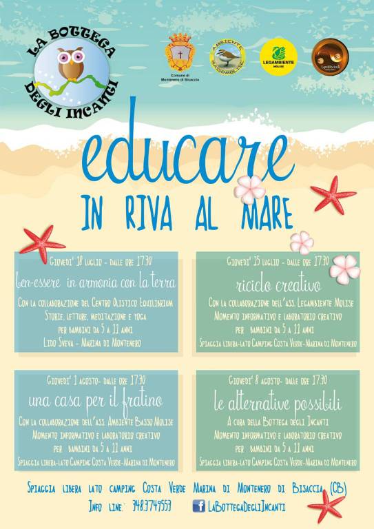 educare in riva al mare