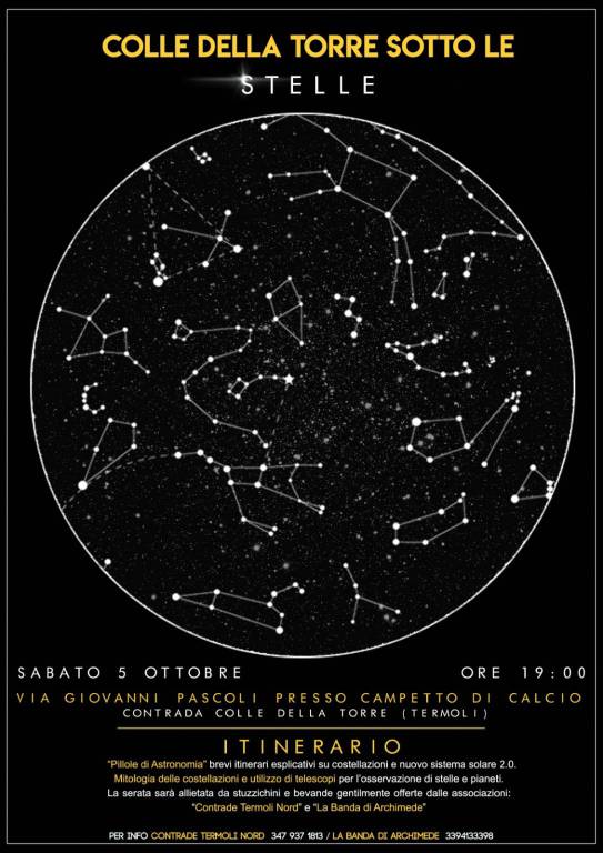 colle delle torre sotto le stelle