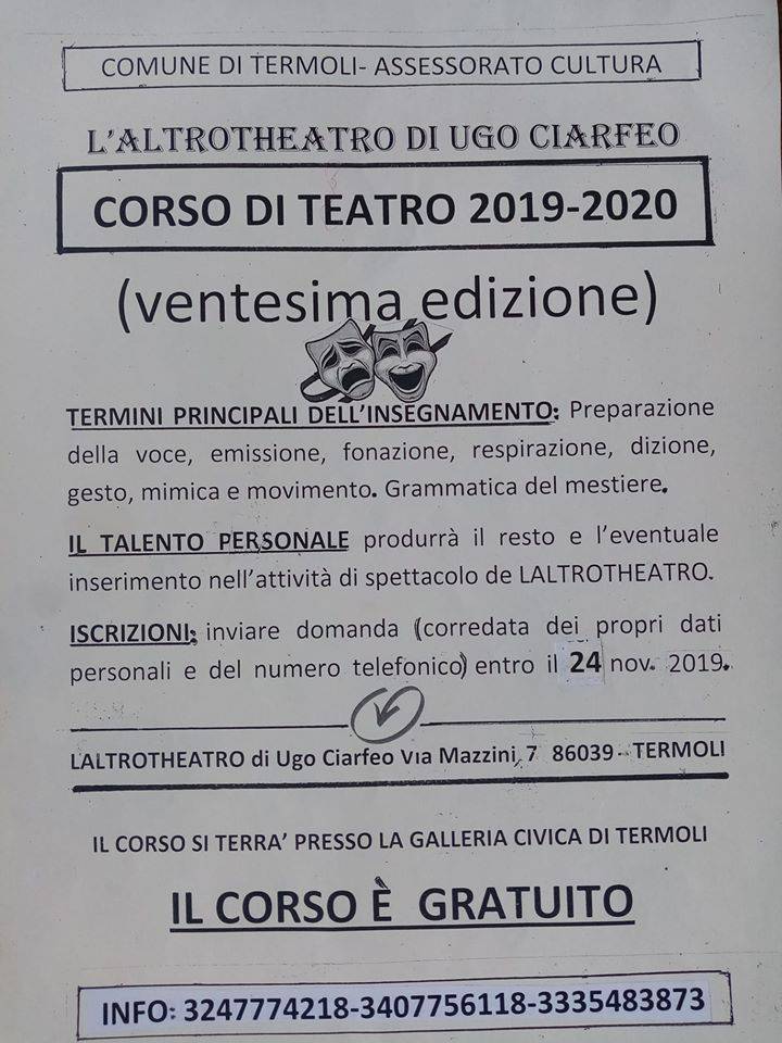 corso teatro ciarfeo