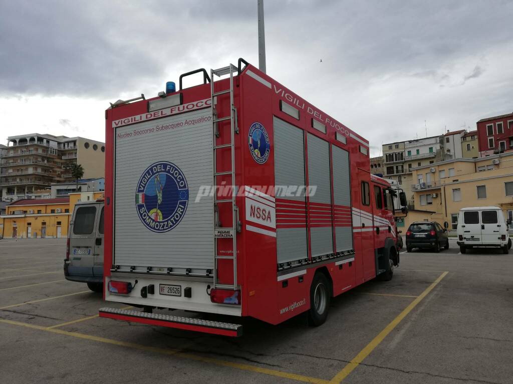 Sommozzatori, vigili del fuoco, ricerche in mare, disperso, 