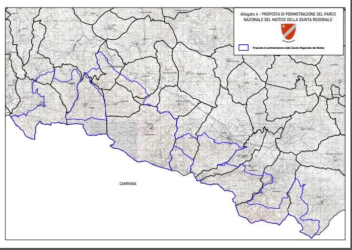 parco del Matese perimetrazione Regione Molise