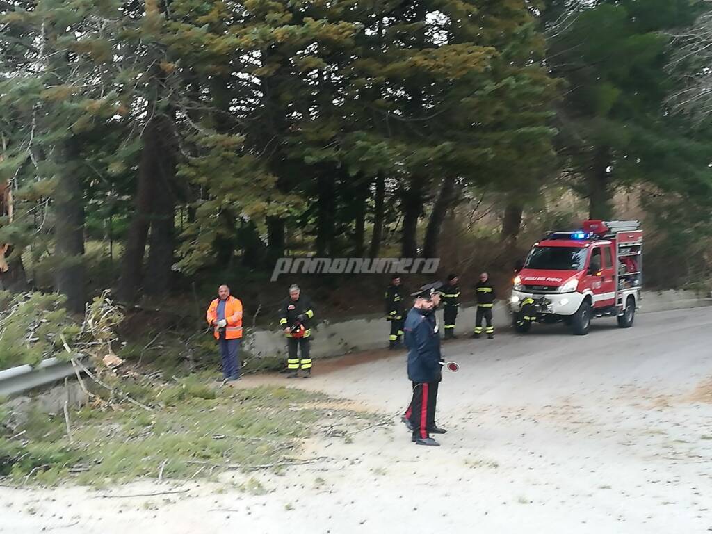 Tempesta di vento sul Molise centrale 