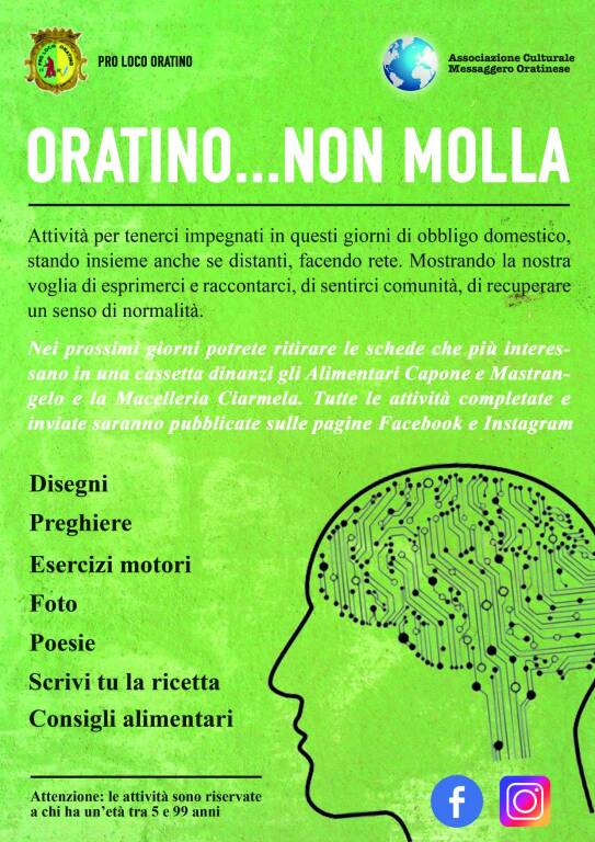 oratino non molla