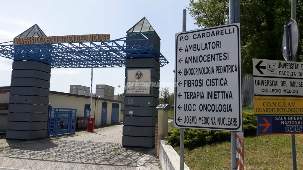 Cardarelli Campobasso Hospital covid entrance to the medical faculty