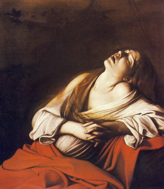 maddalena in estasi caravaggio