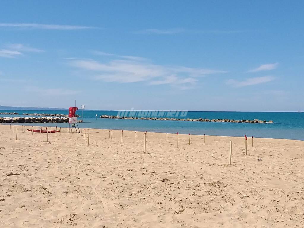 spiaggia libera termoli pali