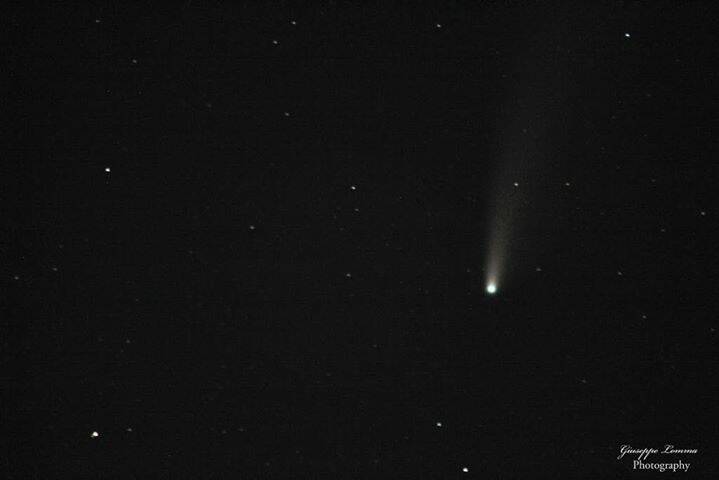 cometa Neowise foto Giuseppe Lomma