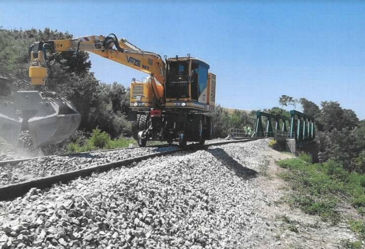 Lavori ferrovia treno Campobasso Termoli