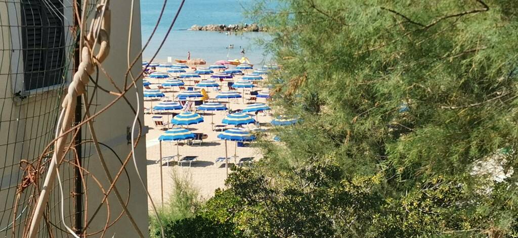 Spiaggia ombrelloni lido luglio 2020 termoli mare 