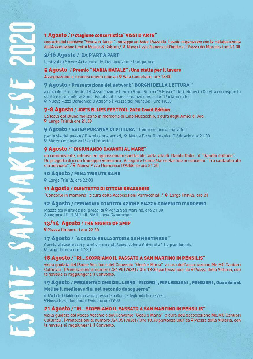 programma estate sammartinese