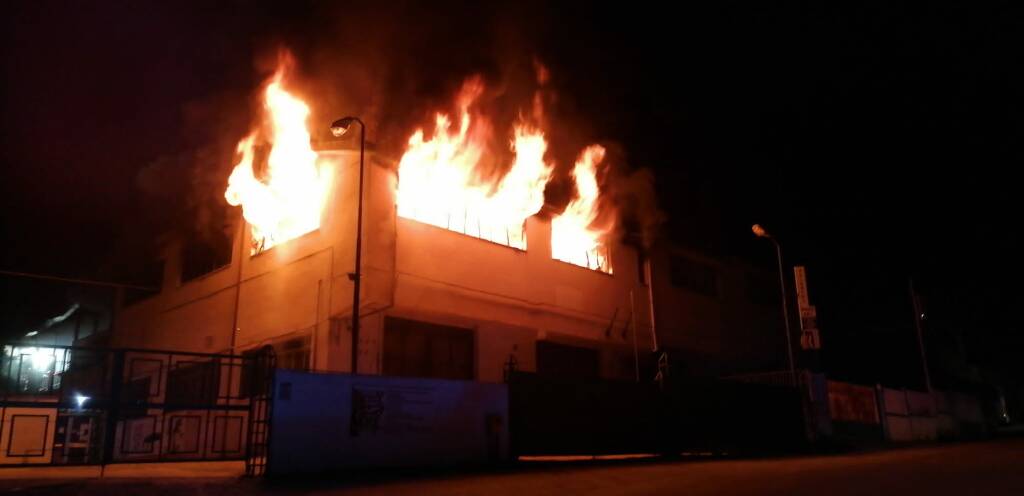 incendio negozio via garibaldi cb