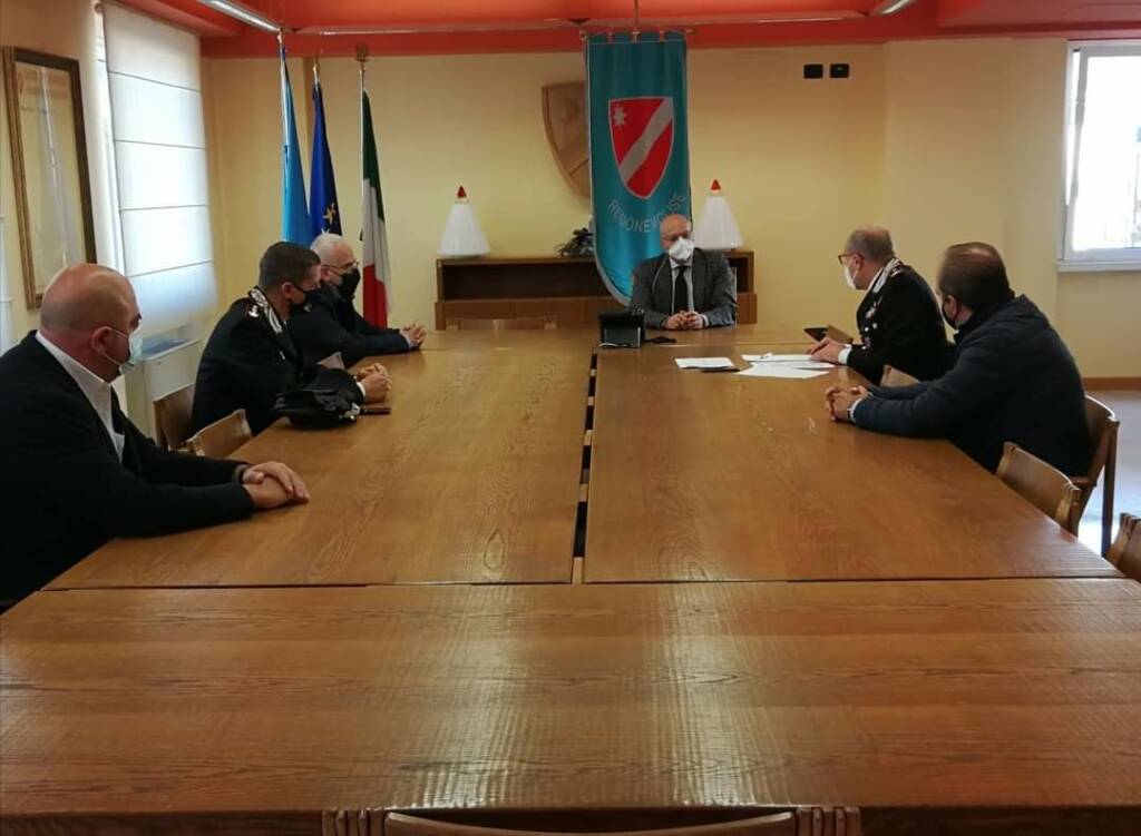 riunione regione molise toma florenzano arma