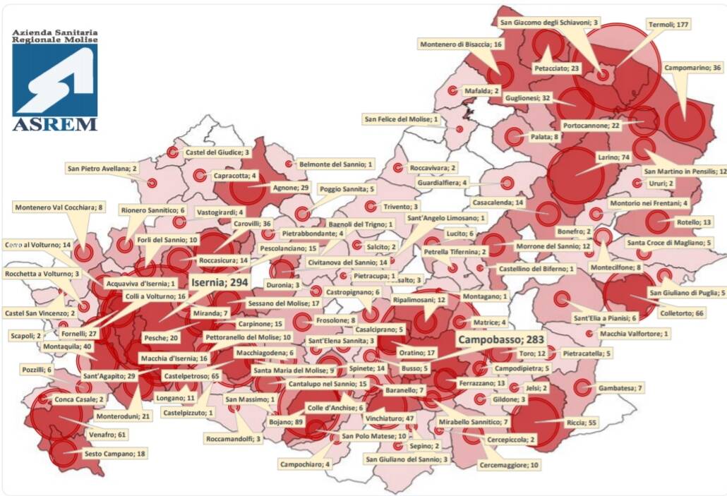 Mappa comuni 15 novembre 