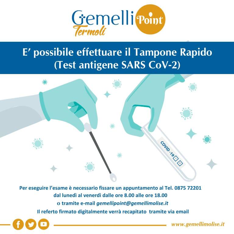 tamponi rapidi gemelli termoli