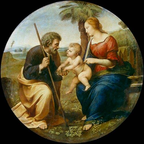 sacra famiglia raffaello