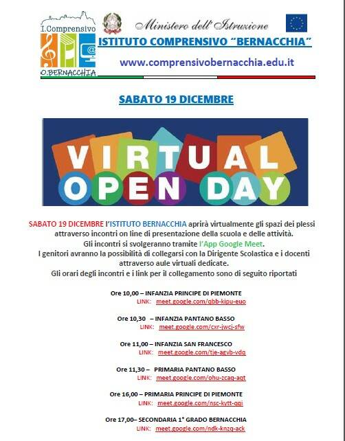 open day bernacchia