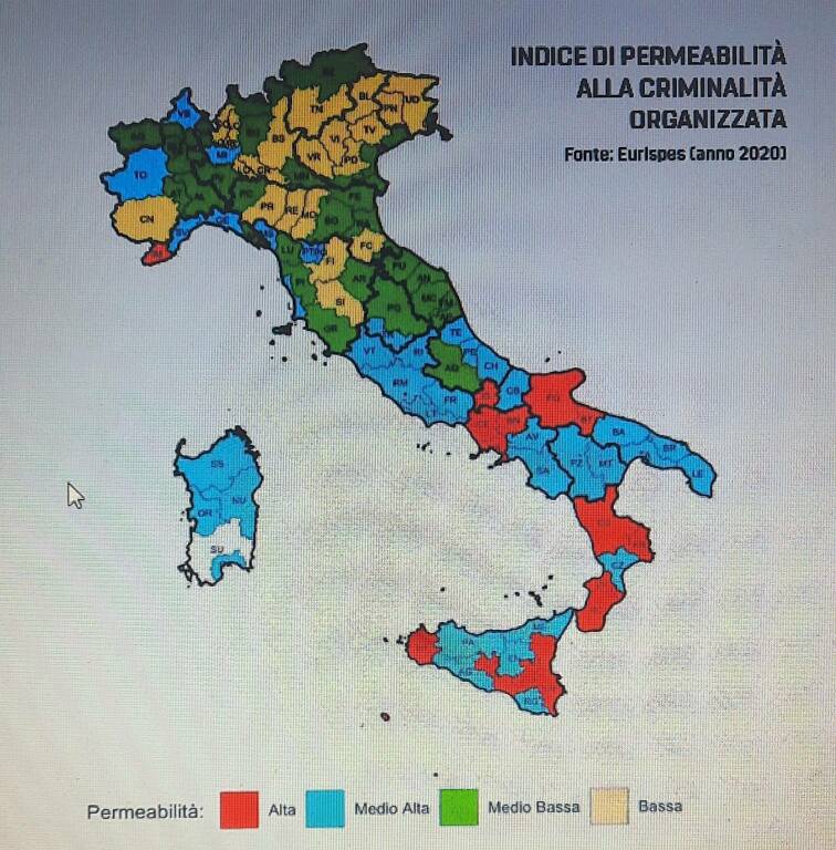 mafia eurispes 2020