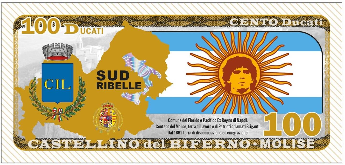 banconota Maradona 2