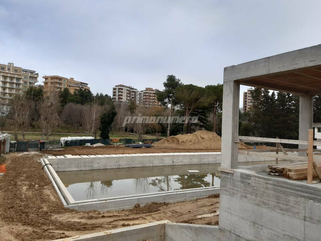 Piscina parco Termoli lavori febbraio 2021