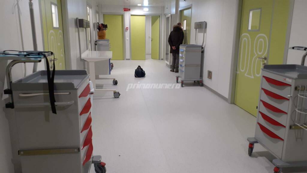 Consegna moduli terapia intensiva ospedale Cardarelli 