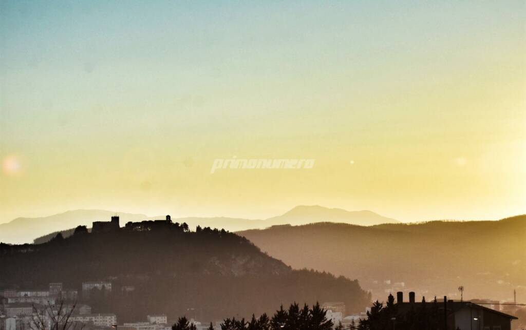 foto Luigi Albiniano panorama Campobasso meteo tramonto