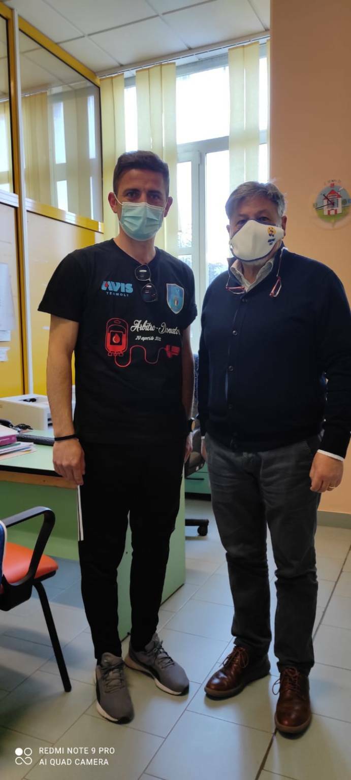 Arbitri donatori di sangue Termoli