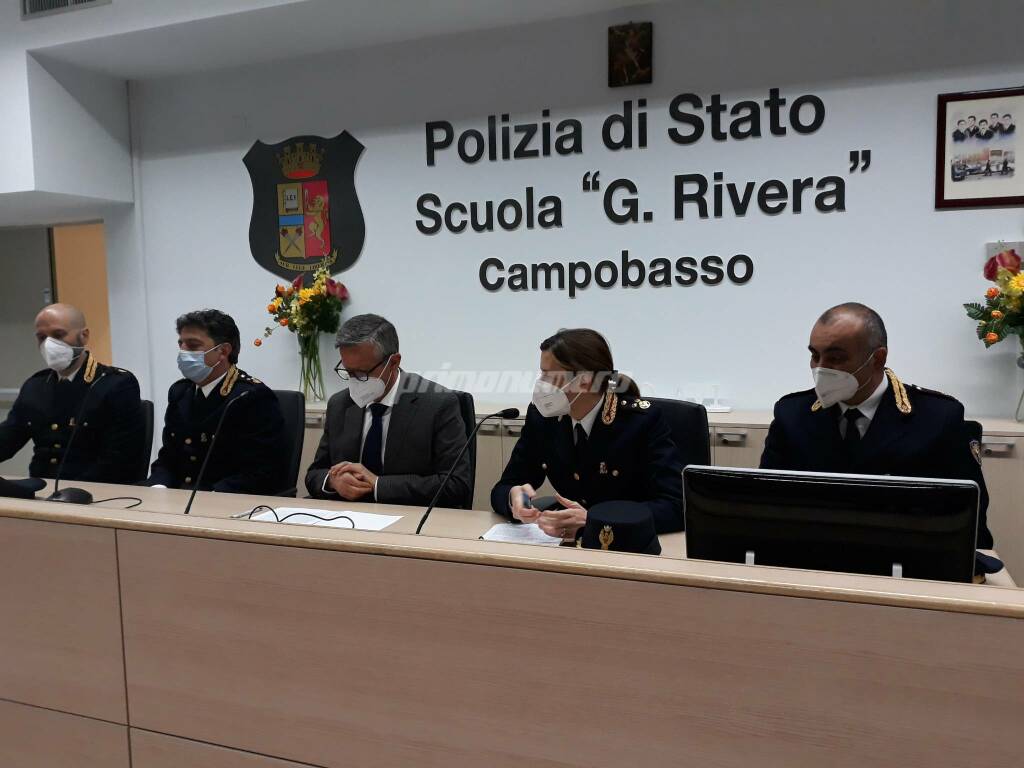 Conferenza presentazione nuovi funzionari Polizia Campobasso 