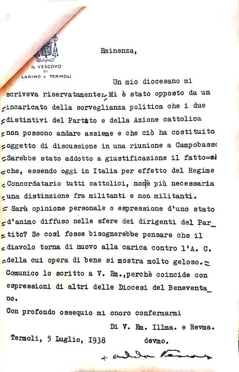 L\'annus horribilis: novant\'anni dopo l\'Azione Cattolica non dimentica i giorni più bui della sua storia