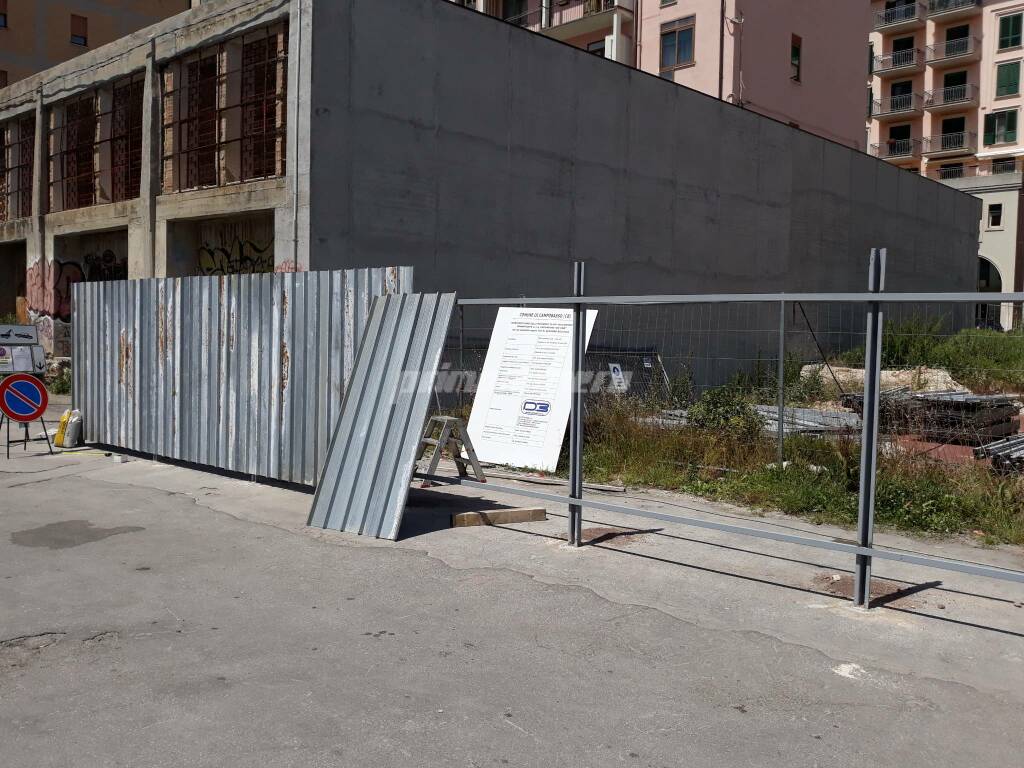 Campobasso riprendono i lavori al capannone crollato in via Gazzani