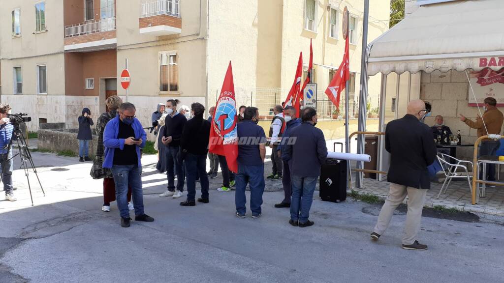 Protesta Giunta regionale via Genova