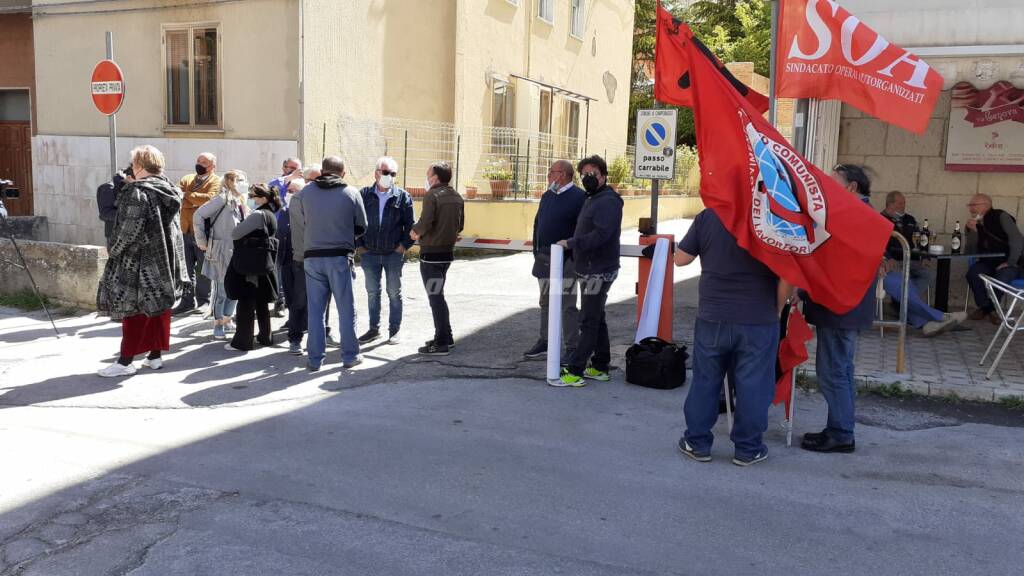 Protesta Giunta regionale via Genova