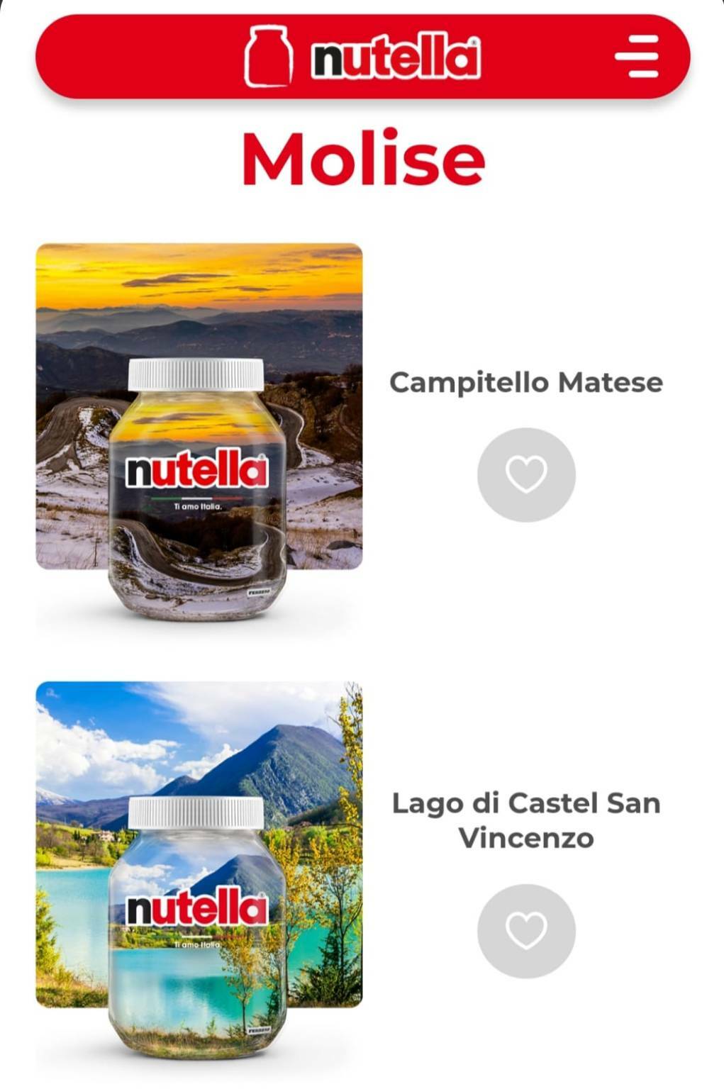 Sondaggio Nutella Molise