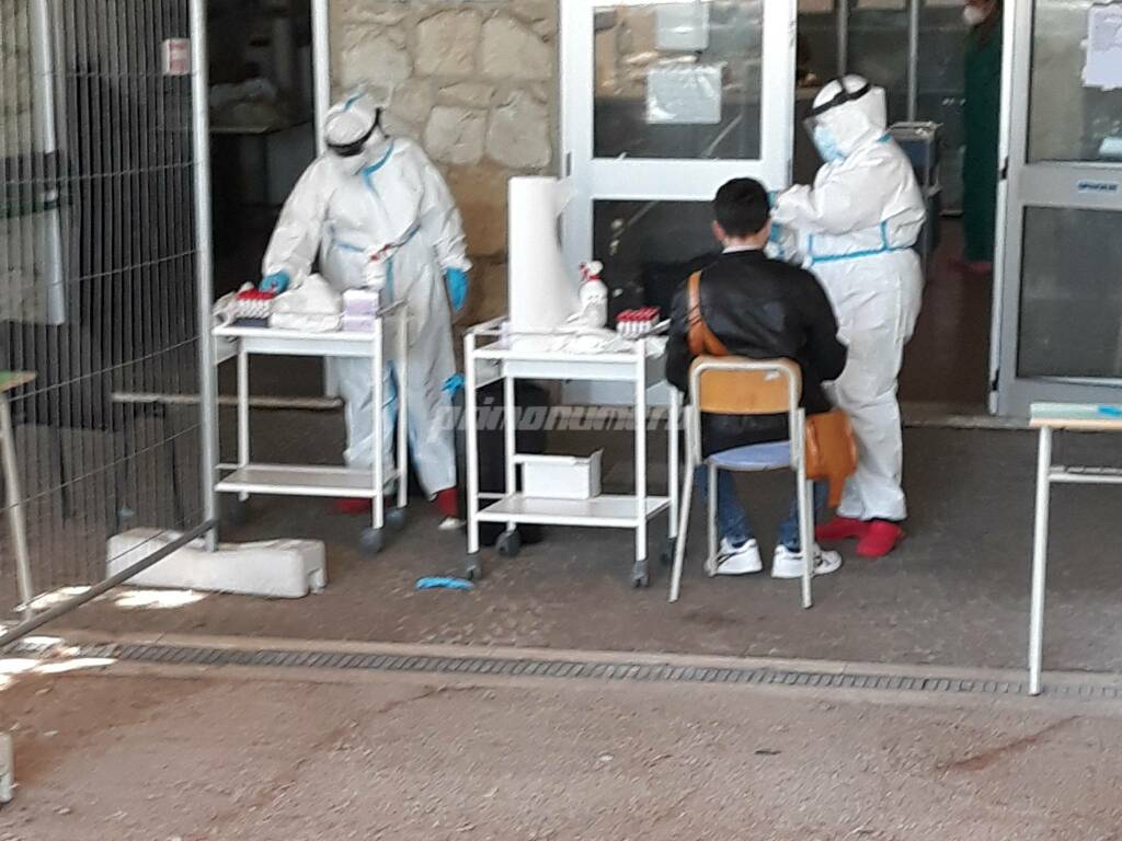 Tamponi covid ospedale Cardarelli di Campobasso 