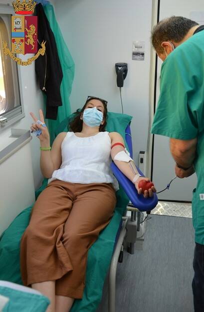 francesca colavita donazione sangue polizia