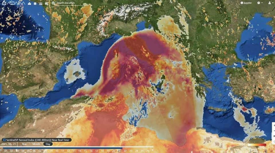 sahara foschia meteo sabbia