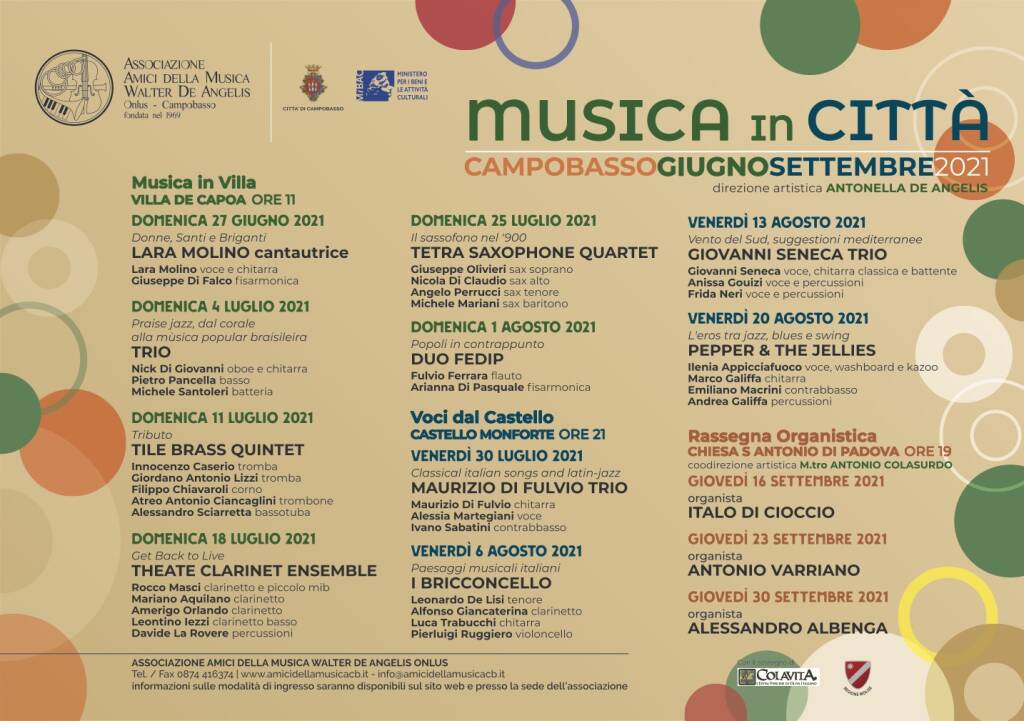 musica in città cartellone