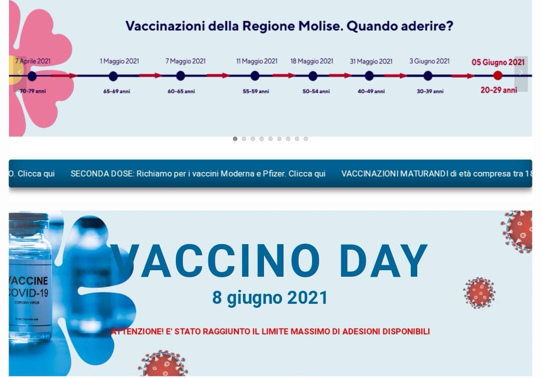 Vaccine day 8 giugno 