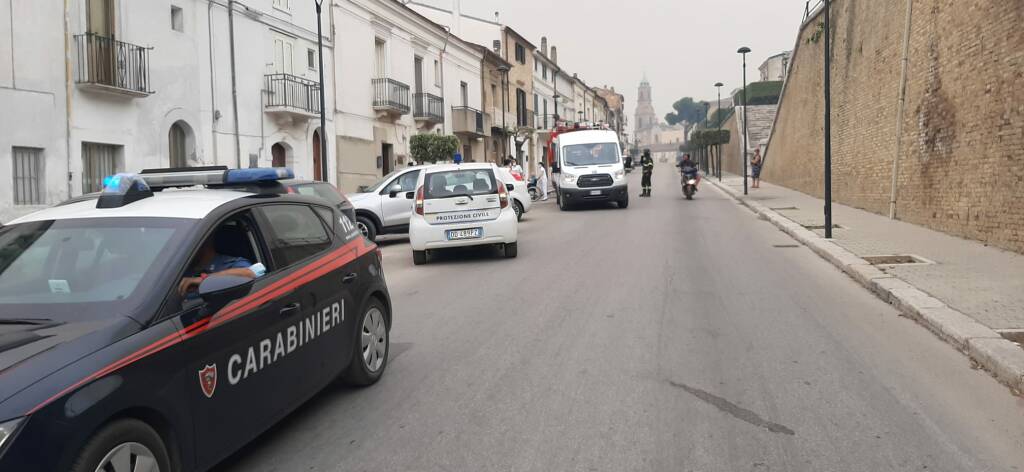 incendio san martino carabinieri protezione civile anziani evacuati