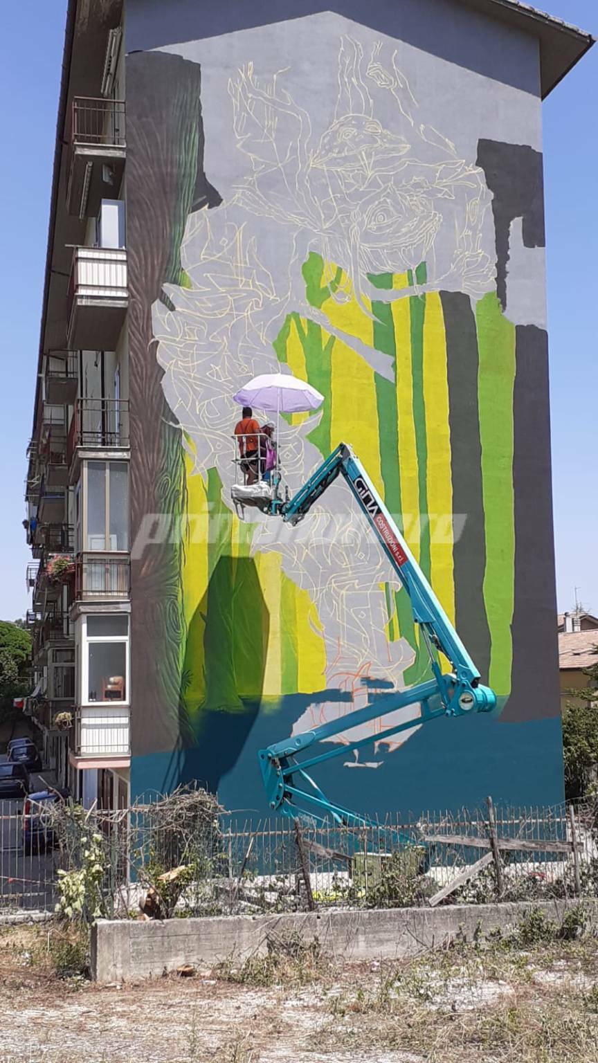 Murales Campobasso draw the line luglio 2021 arte urbana street art