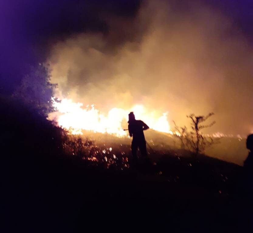 Incendio Collina Santa Maria di Monteverde