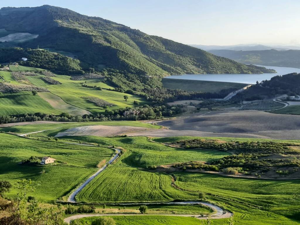 Trekking a cavallo sul lago di Occhito