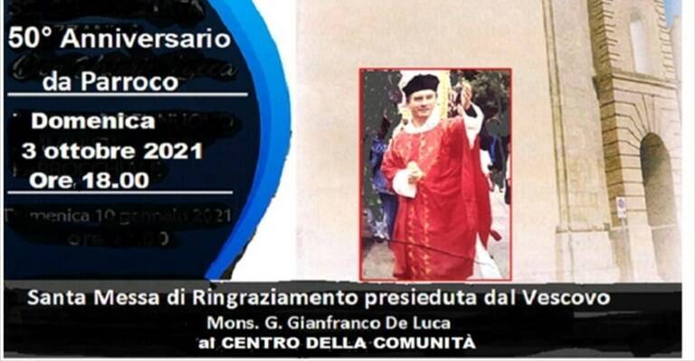 I 50 anni di monsignor Franco Pezzotta a Montecilfone