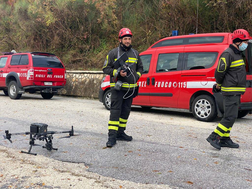 Castelpizzuto drone frana