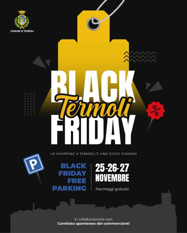 black friday parcheggi gratis